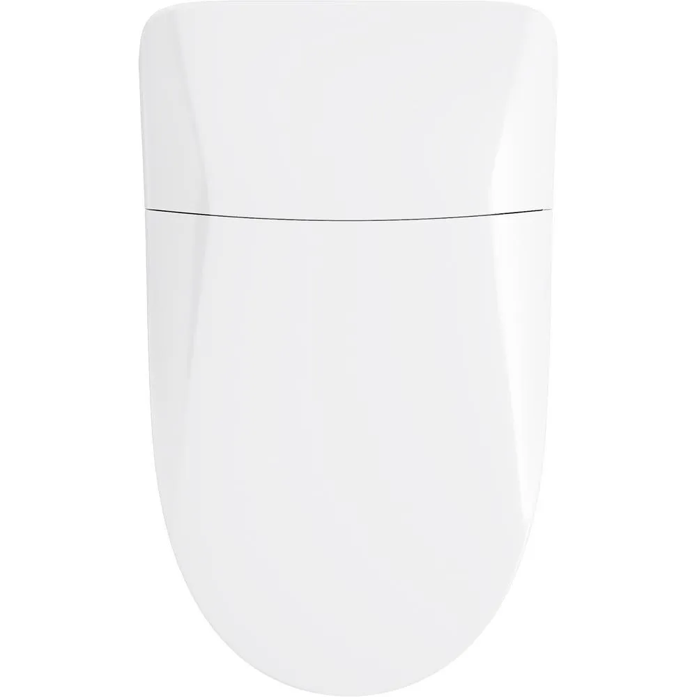 Eir 1-Piece 0.8 or 1.0 GPF Dual Flush Elongated Toilet in White, Seat Included, photo 3 of 9