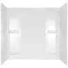 Delta Pro-Series 60 in. W x 57 in. H Five Piece Glue Up Tub Surrounds in High Gloss White, photo 2 of 3