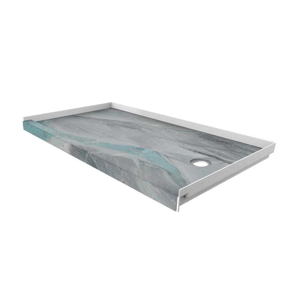 30 in. x 60 in. Single Threshold Shower Base with Right Hand Drain in Calacatta White, photo 20 of 20