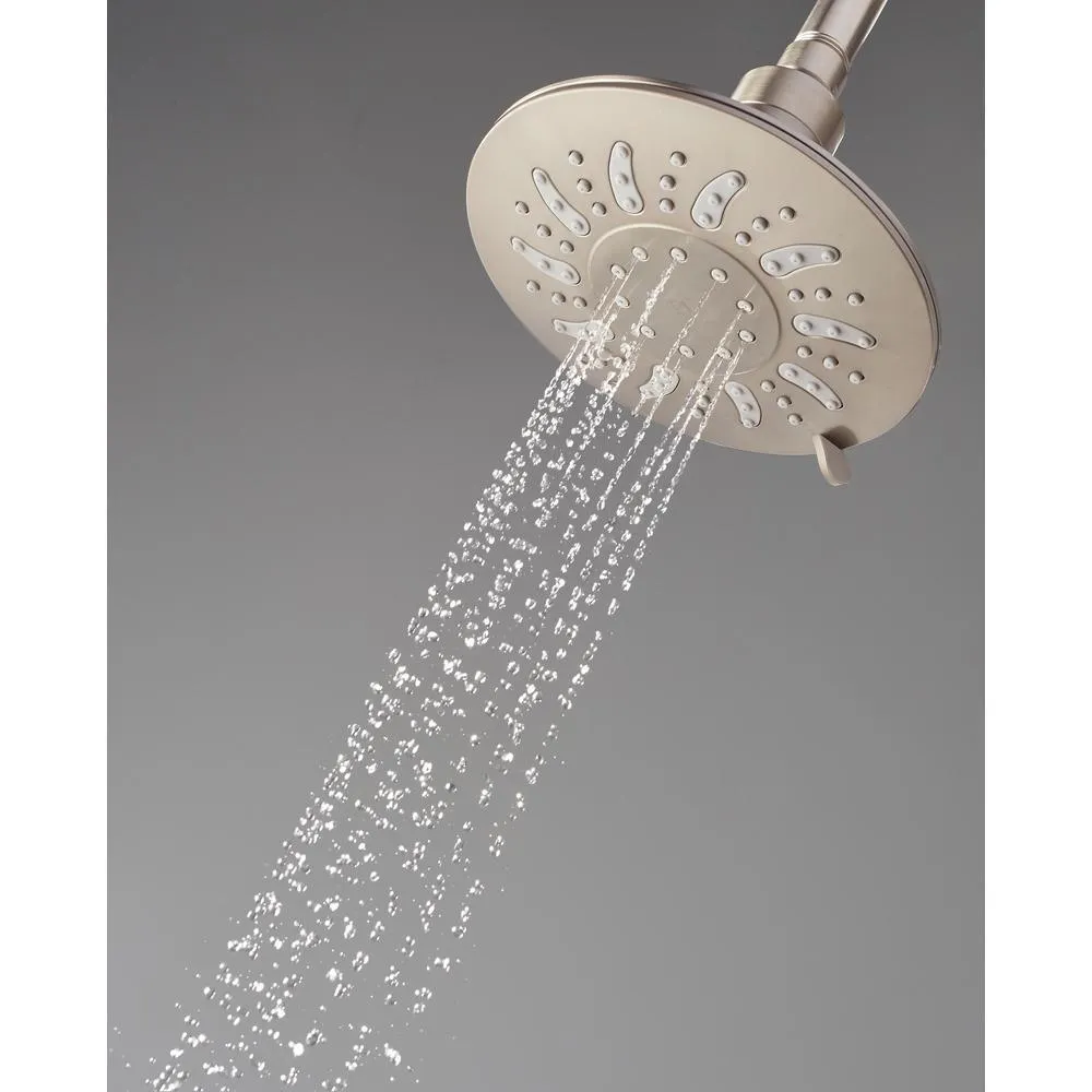 Brea Single-Handle 3-Spray Tub and Shower Faucet in Brushed Nickel with Waterfall Spout (Valve Included), photo 5 of 10