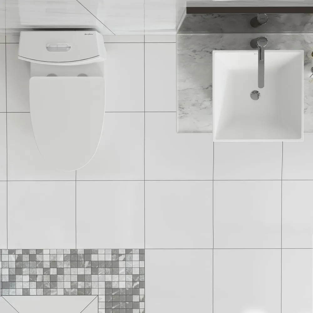 Swiss Madison St. Tropez 1-Piece 0.8/1.28 GPF Dual Flush Elongated Toilet in White, photo 7 of 13