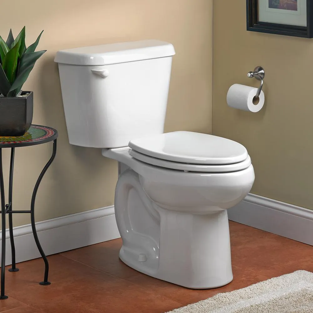 American Standard Colony 10 in. Rough-In 2-Piece 1.28 GPF Single-Flush Elongated Toilet in White (Seat Not Included), photo 3 of 17