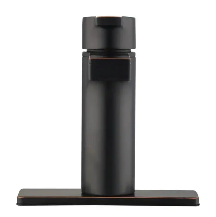 Glacier Bay Modern Contemporary Single Hole Single-Handle Low-Arc Bathroom Faucet in Matte Black, photo 2 of 2