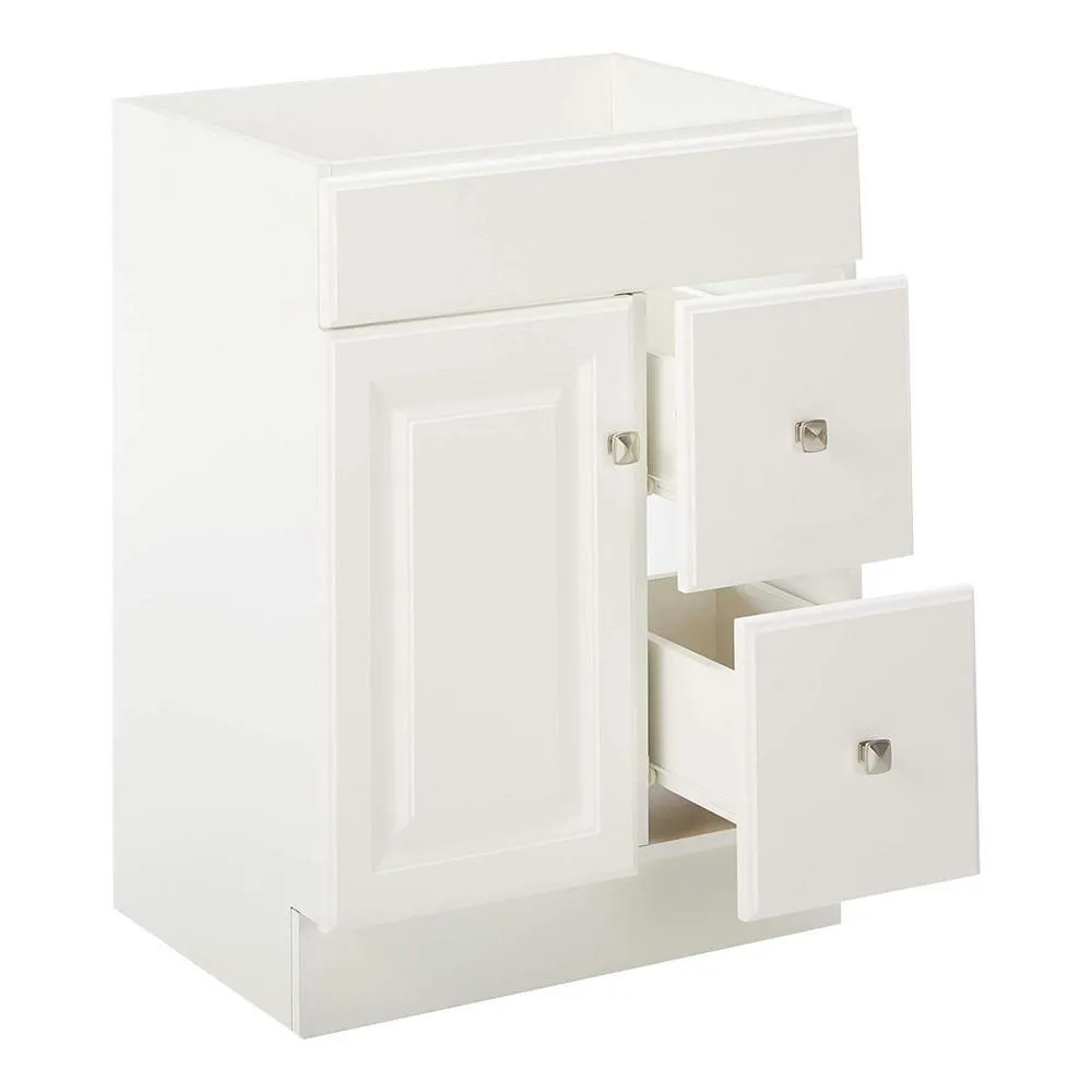 Wyndham 48 in. W x 21 in. H Bathroom Vanity Cabinet Only in White Semi-Gloss, photo 19 of 34