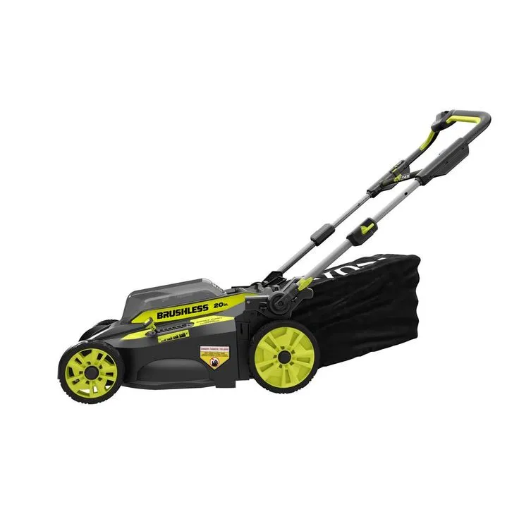 RYOBI 20 in. 40-Volt Brushless Lithium-Ion Cordless Smart TREK Self-Propelled Walk Behind Mower w/6.0 Ah Battery and Charger, photo 2 of 10