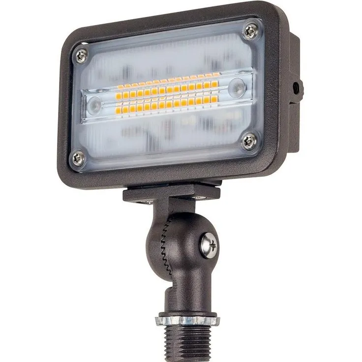 Newhouse Lighting 16-Watt Bronze Outdoor Integrated LED Landscape Weatherproof Wall Wash Flood Light with Adjustable Mounting Bracket, photo 4 of 7