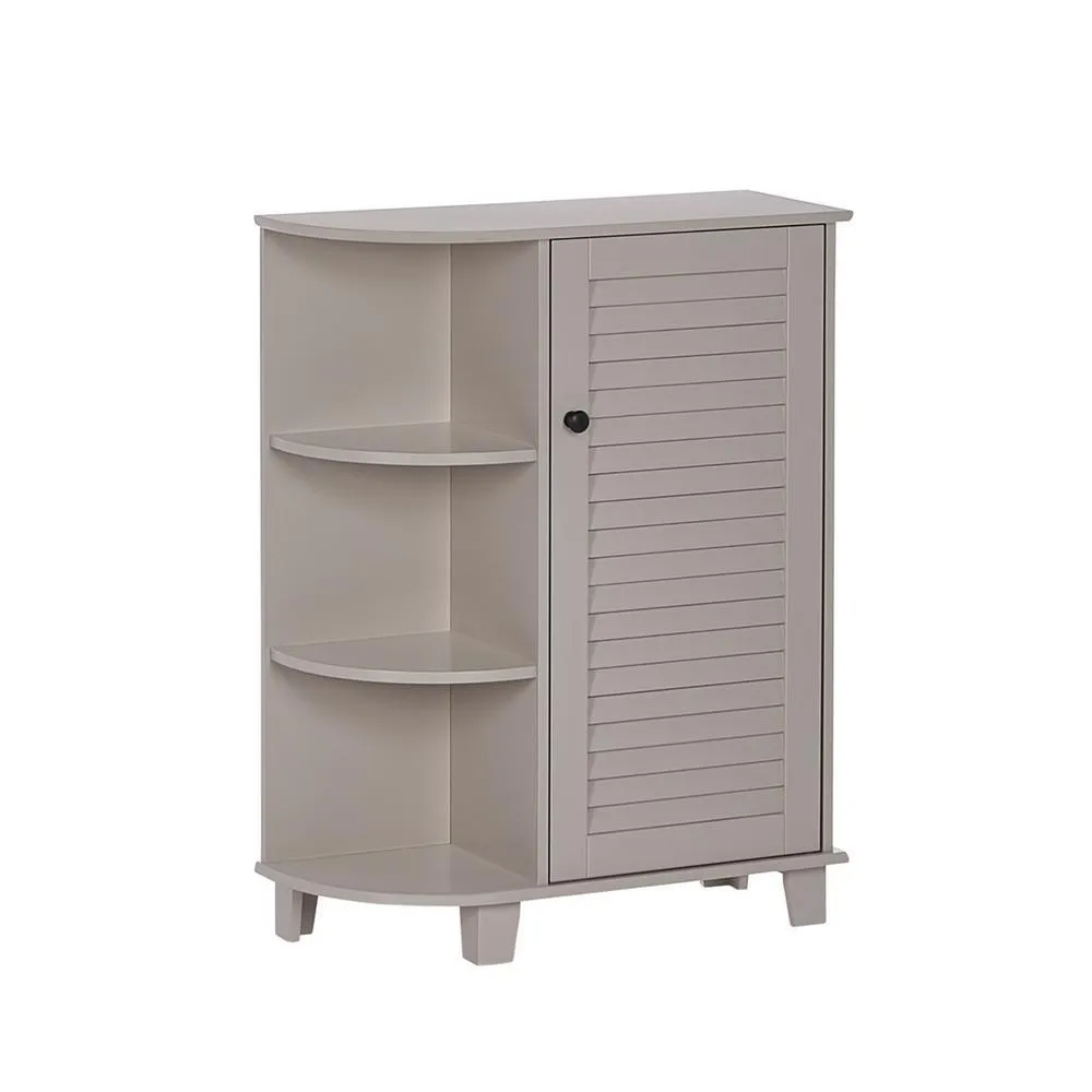 RiverRidge Ellsworth 23-5/8 in. W x 31-1/10 in. H Bathroom Linen Storage Floor Cabinet with Side Shelves in White, photo 7 of 9