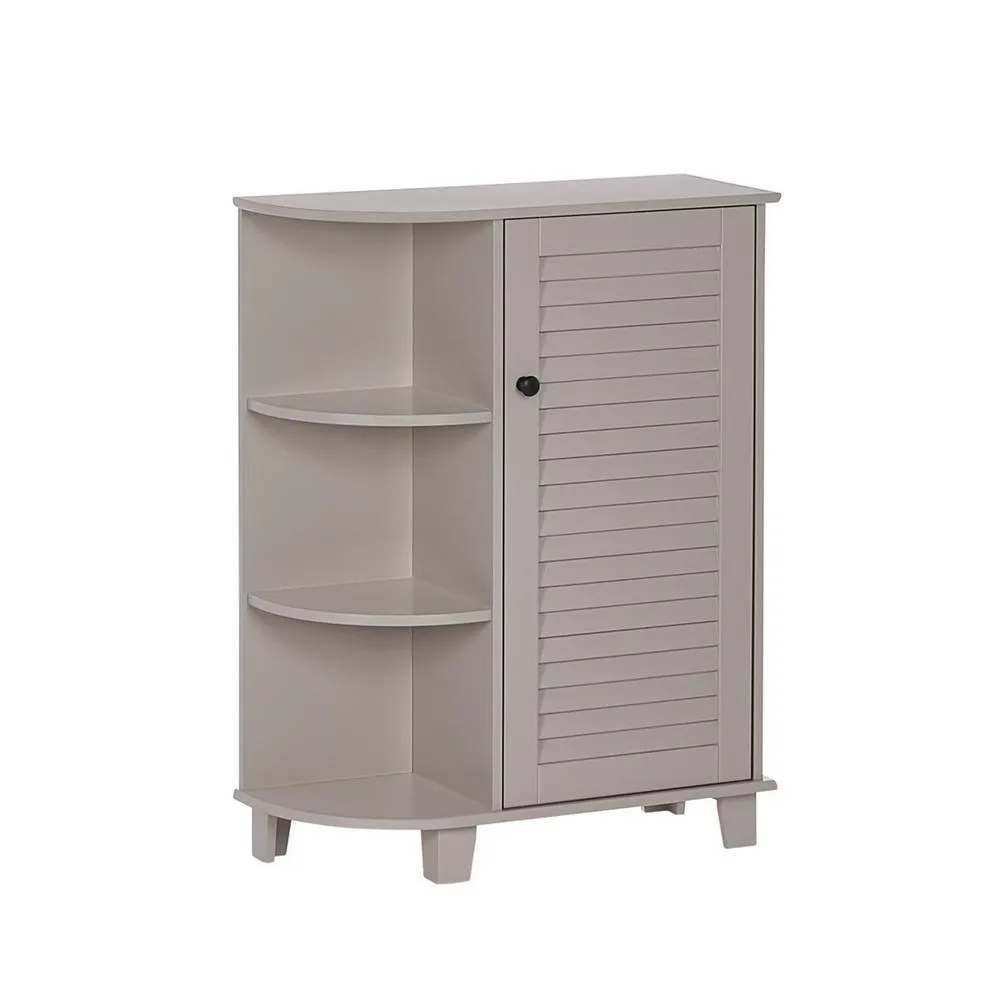 RiverRidge Ellsworth 23-5/8 in. W x 31-1/10 in. H Bathroom Linen Storage Floor Cabinet with Side Shelves in White, photo 9 of 9