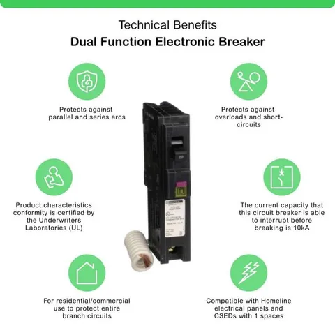 20 Amp Dual Function Circuit Breaker