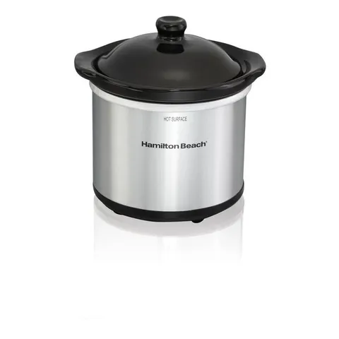 Programmable Stay or Go 6 Qt. Stainless Steel Slow Cooker with Bonus Party Dipper