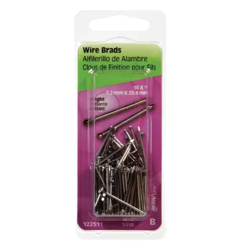 18-Ga Bright Steel Brad Nails, 1" (2 oz)