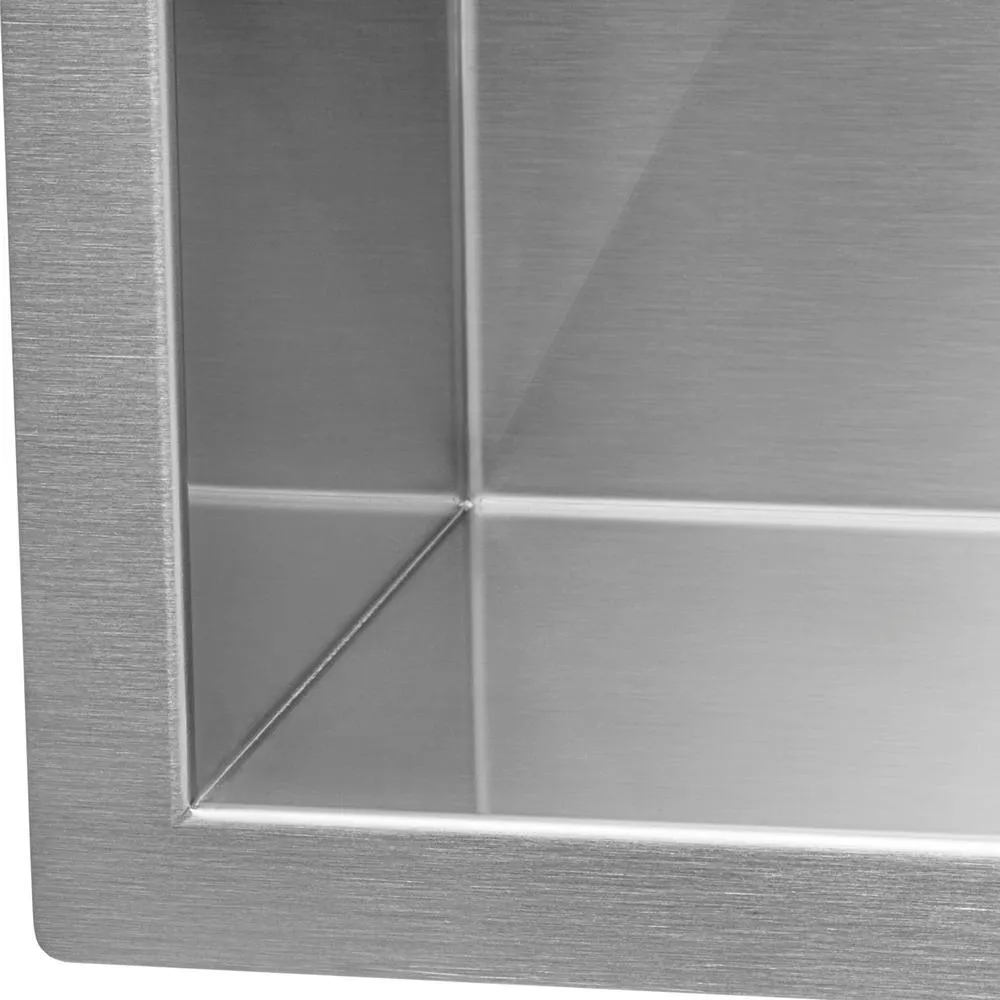 21 in. x 18 in. x 12 in. 16-Gauge Stainless Steel Undermount Deep-Laundry Utility Sink, photo 7 of 13