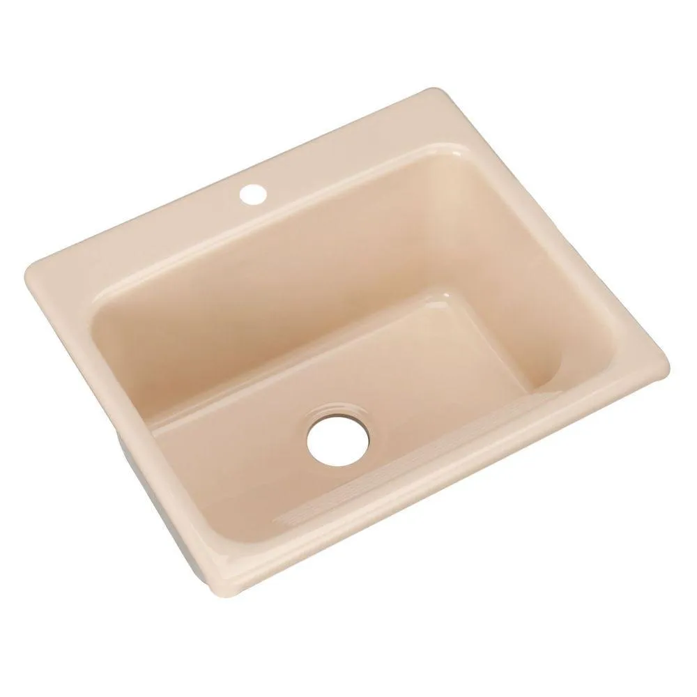 Kensington Drop-In Acrylic 25 in. 1-Hole Single Bowl Utility Sink in White, photo 14 of 17