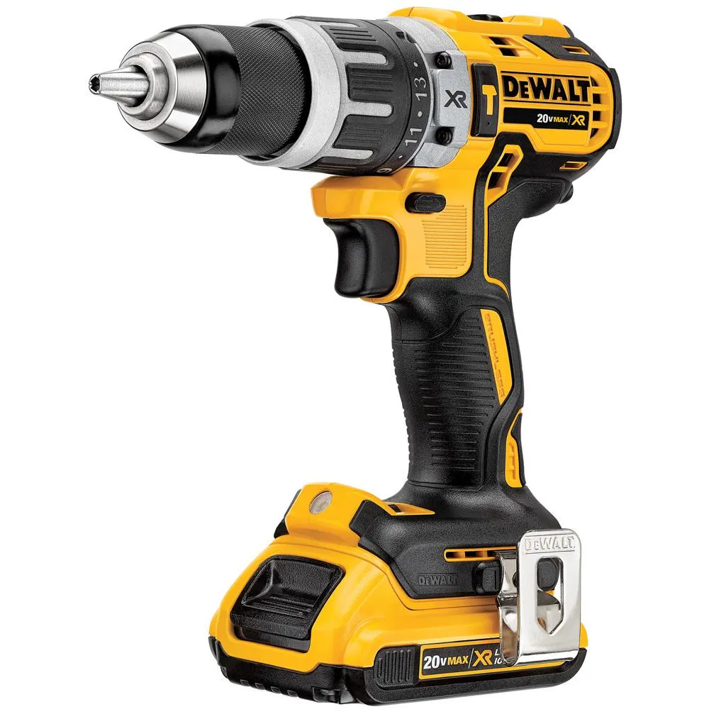 DEWALT 20-Volt MAX XR Cordless Brushless Hammer Drill/Impact Combo Kit (2-Tool) with (1) Battery 2Ah and (1) Battery 4Ah, photo 11 of 14