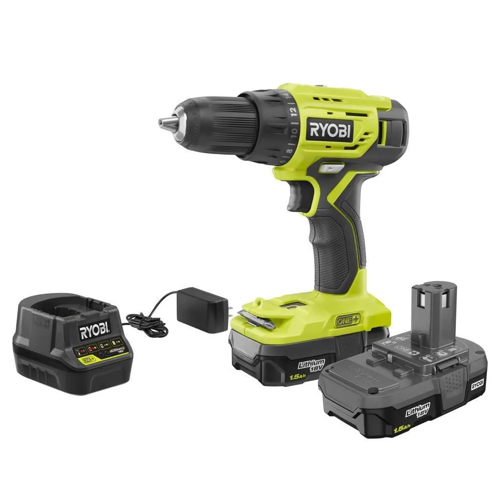 RYOBI 15 Amp 10 in. Sliding Compound Miter Saw and 18-Volt Cordless ONE+ 1/2 in. Drill/Driver Kit w/(1)1.5 Ah Battery, Charger, photo 8 of 15