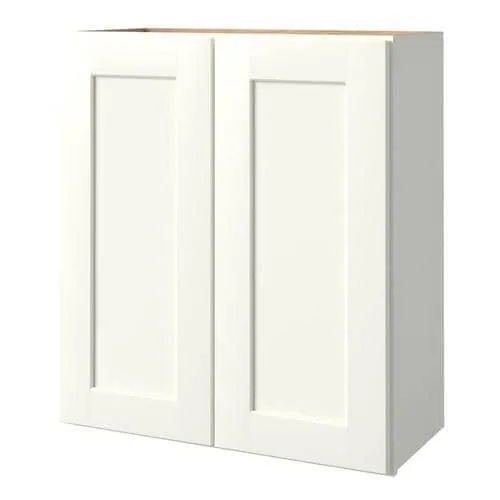 allen + roth Aveley 27-in W x 36.125-in H x 12-in D Linen Maple Door Wall Semi-Custom Cabinet, photo 4 of 4