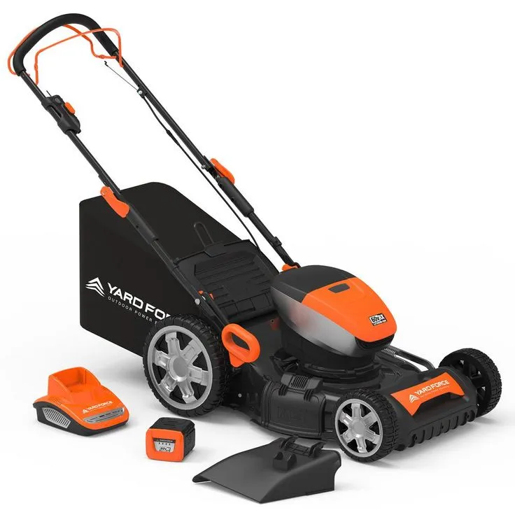 YARD FORCE 20 in. 60-Volt Cordless Brushless Lithium-ion 4.0Ah Walk Behind RWD Self-Propelled Mower, Battery, Fast Charger Included, photo 2 of 9