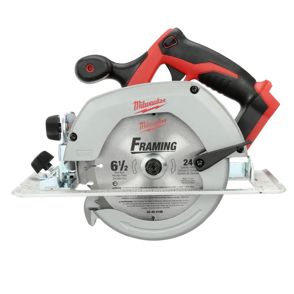 M18 18-Volt Lithium-Ion Cordless 6-1/2 in. Circular Saw W/ M18 Starter Kit (1) 5.0Ah Battery & Charger, photo 6 of 13