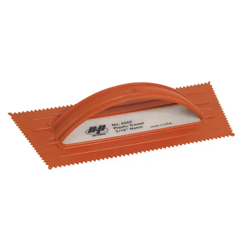 QLT 4-1/4 in wide · 9-1/2 in long Plastic V-Notched Trowel