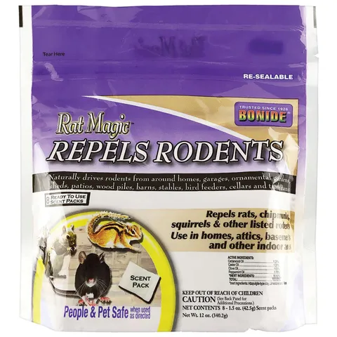 Rat Magic Animal Repellent Scent Pouch for Rodents, 6 oz