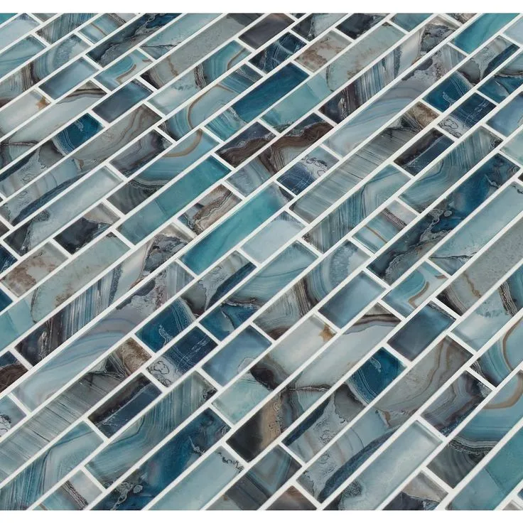 MSI Night Sky Interlocking 11.81 in. x 11.81 in. x 8mm Glass Mesh-Mounted Mosaic Tile (9.7 sq. ft. / case), photo 6 of 11