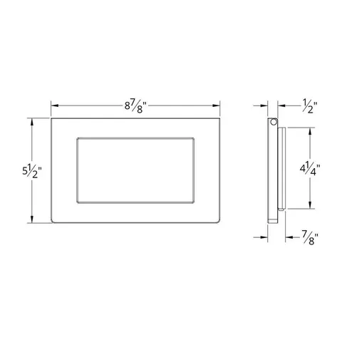 6 Speed Ceiling Fan Wall Control with Single Pole Wallplate in White