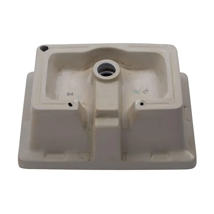 LORDEAR 18 in. Undermount Bathroom Vessel Sink Modern Rectangle Porcelain Ceramic Lavatory Vanity Bathroom Sink in Pure White, photo 5 of 7