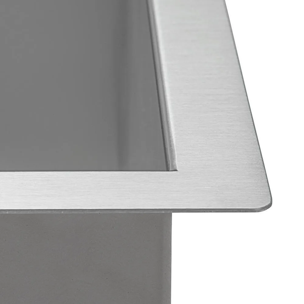 21 in. x 18 in. x 12 in. 16-Gauge Stainless Steel Undermount Deep-Laundry Utility Sink, photo 8 of 13