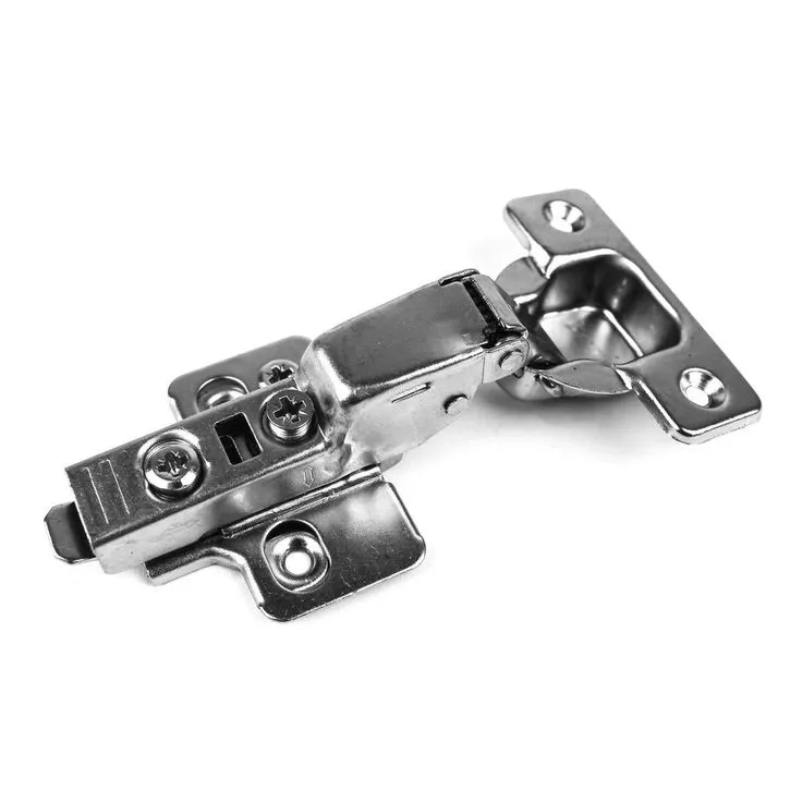 110-Degree 35 mm Half Overlay Soft Close Frameless Cabinet Hinges with Installation Screws (30-Pairs), photo 5 of 9