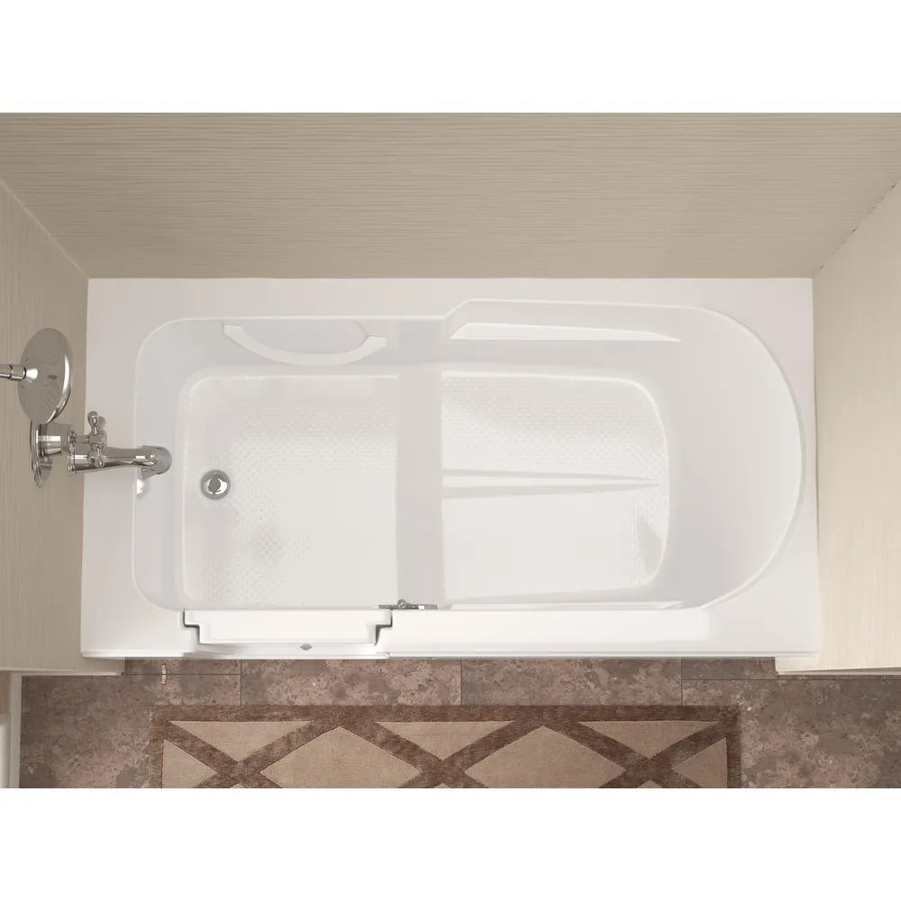 Universal Tubs HD Series 60 in. Left-Drain Step-In Walk-In Soaking Bathtub with Low Entry Threshold, White, photo 7 of 16