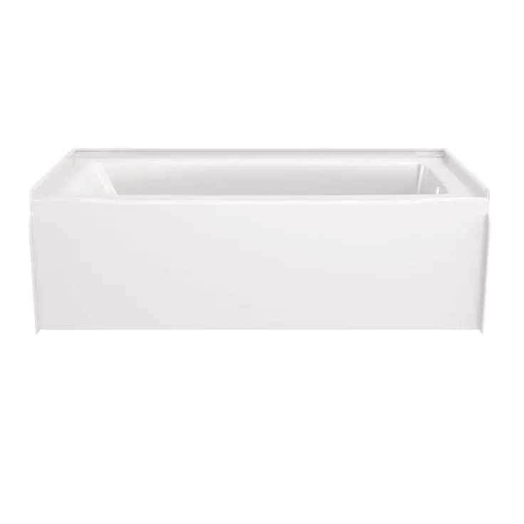 Delta Classic 500 60 in. x 30 in. Alcove Right Drain Bathtub and Wall Surrounds in High Gloss White, photo 2 of 7