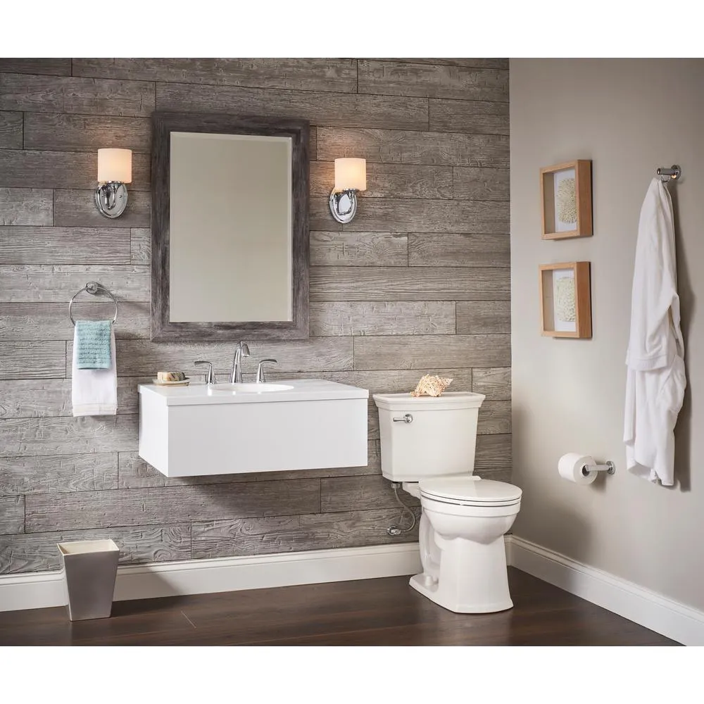 VorMax Plus Tall Height 2-Piece 1.28 GPF Single Flush Elongated Toilet in White with Slow Close Seat, photo 10 of 11