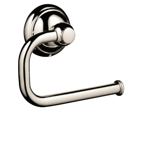 Hansgrohe Hg Accessories Brushed Nickel Wall Mount Single Post Toilet Paper Holder, photo 4 of 4