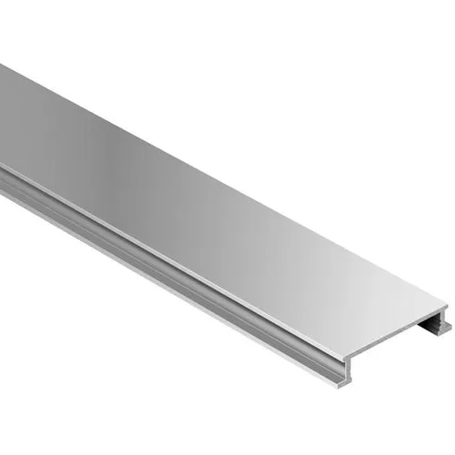 Schluter Systems Designline 0.25-in W x 98.5-in L Satin Anodized Aluminum Border Tile Edge Trim, photo 2 of 2