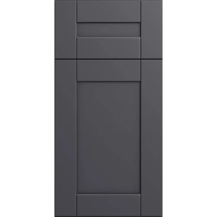 Home Decorators Collection Washington 18 in. W x 24 in. D x 84 in. H Assembled Plywood Pantry Kitchen Cabinet in Valiant Onyx with Soft Close RH, photo 2 of 5