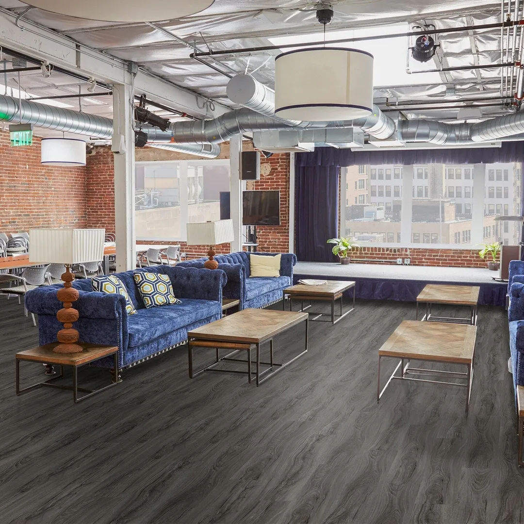 Lucida USA Gluecore Harbor Gray 22-mil x 7-3/32-in W x 48-in L Water Resistant Glue Down Luxury Vinyl Plank Flooring (40-sq ft/ Carton), photo 6 of 9