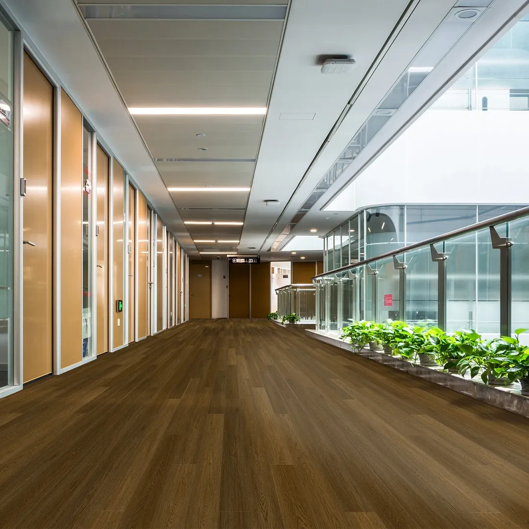 Lucida USA Gluecore Woodmere Brown 22-mil x 7-3/32-in W x 48-in L Waterproof Glue Down Luxury Vinyl Plank Flooring (40-sq ft/ Carton), photo 14 of 16