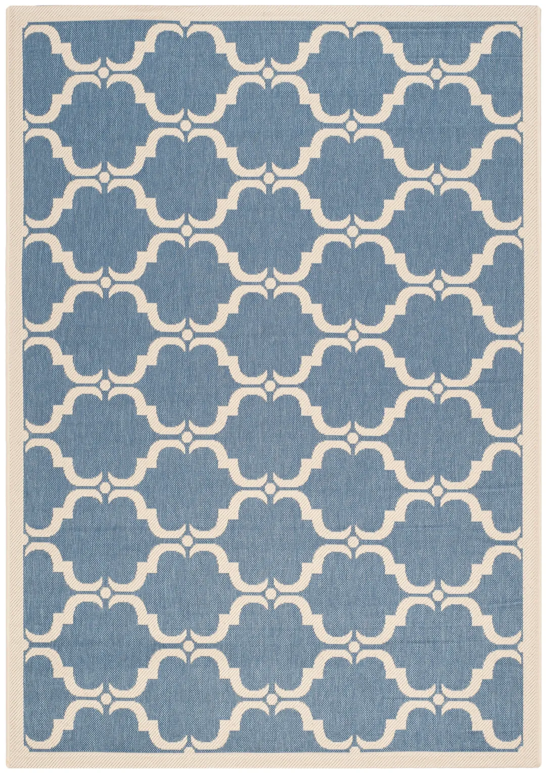 Safavieh Courtyard Aldo 5 x 8 Blue/Beige Indoor/Outdoor Trellis Coastal Area Rug, photo 2 of 4