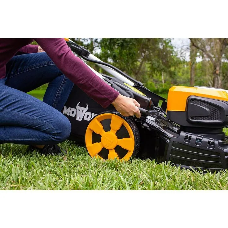 MOWOX 20 in. 82-Volt Cordless Self Propelled Variable Speed RWD Walk Behind Mower with 82-Volt 5.0 Ah Battery and Charger, photo 6 of 6