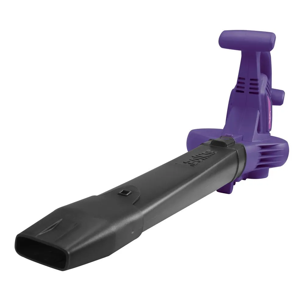 Sun Joe 250 MPH 440 CFM 14 Amp Electric Handheld Blower/Vacuum/Mulcher with Gutter Attachment in Purple (Factory Refurbished), photo 2 of 4