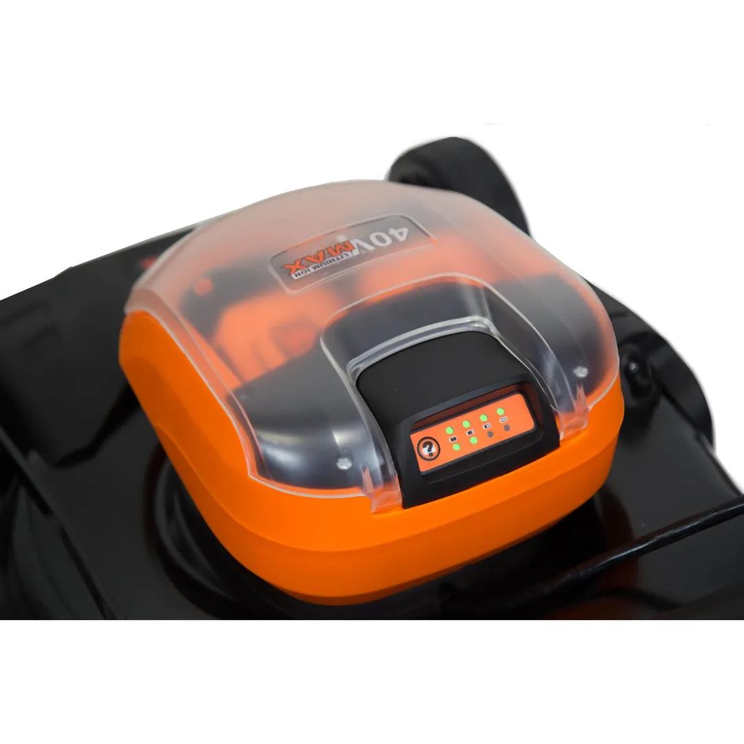 WEN 21 in. 40V Max Lithium-Ion Cordless 3-in-1 Walk-Behind Push Lawn Mower with 16-Gal Bag, Two Batteries & Charger, photo 6 of 8