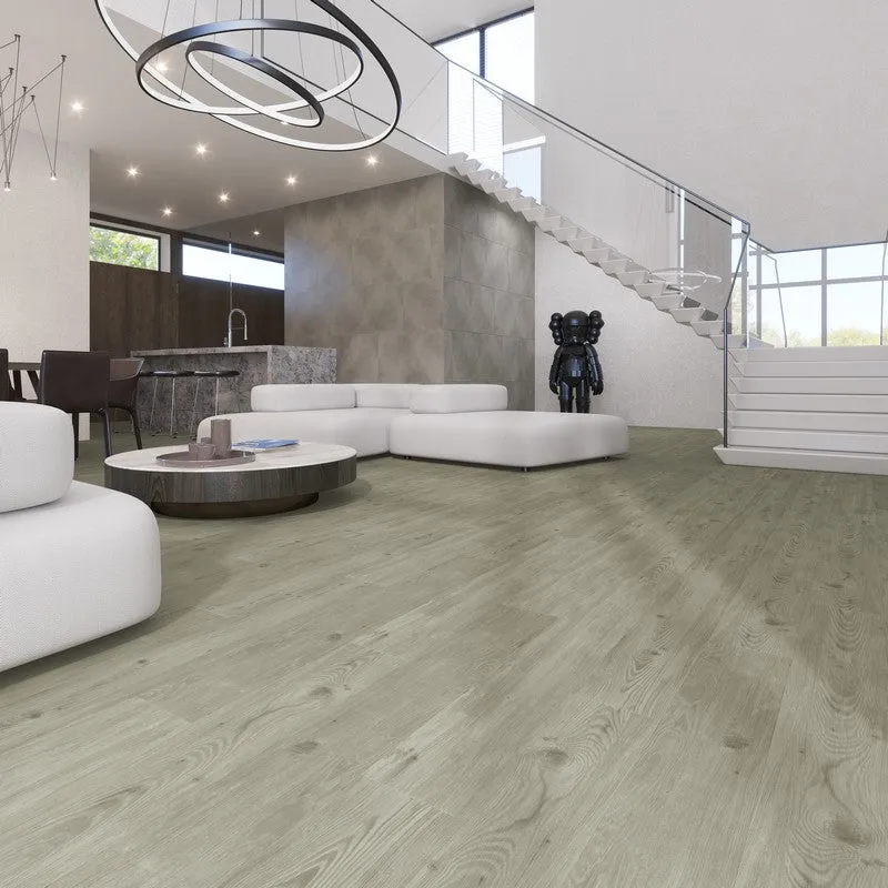 Lucida USA GlueCore Pro Sky Gray 28-mil x 7-in W x 48-in L Waterproof Glue Down Luxury Vinyl Plank Flooring, photo 4 of 9