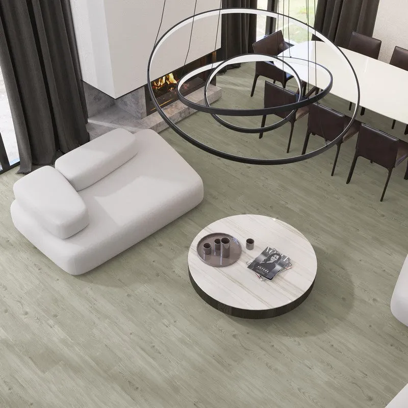 Lucida USA GlueCore Pro Sky Gray 28-mil x 7-in W x 48-in L Waterproof Glue Down Luxury Vinyl Plank Flooring, photo 5 of 9