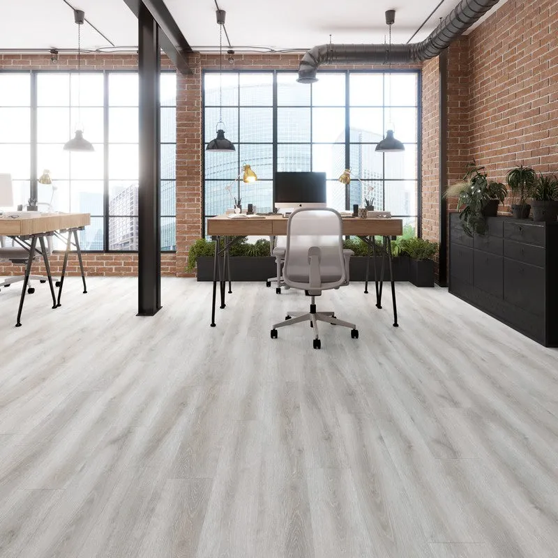 Lucida USA GlueCore Pro Grigio 28-mil x 7-in W x 48-in L Waterproof Glue Down Luxury Vinyl Plank Flooring, photo 3 of 9