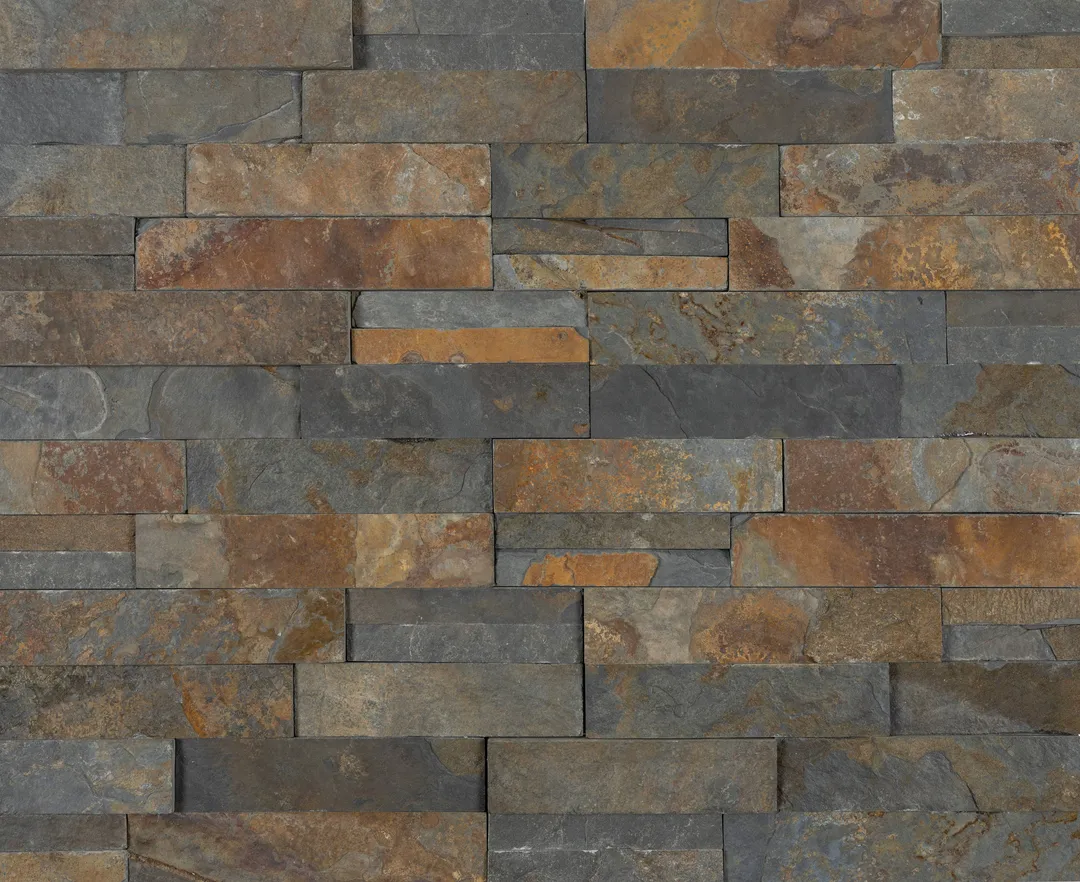 Satori Oxide Ledgestone 6-in x 12-in Natural Slate Stone-Look Wall Tile, 0.48-sq ft per Piece, photo 6 of 8