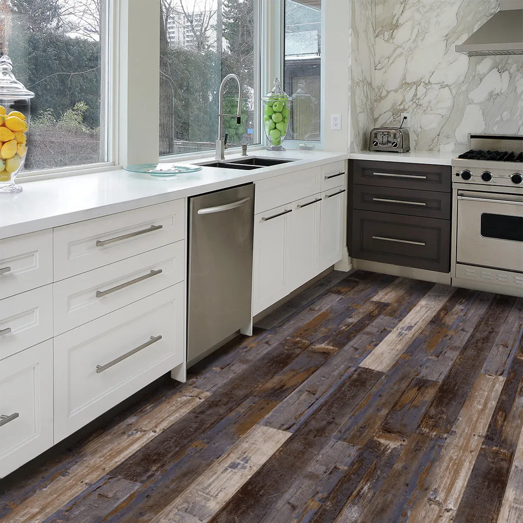 Deco Products Colors Samba High Variation 6-in Wide x 2-mm Thick Waterproof Luxury Vinyl Plank Flooring (30-sq ft), photo 5 of 8