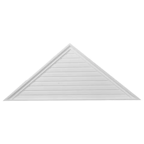 48 × 20 in Triangle Primed Polyurethane Paintable Gable Louver Vent