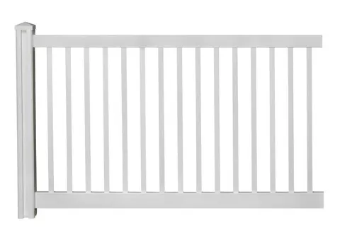 4 × 7 ft Vinyl Flat-Top Fence Panel