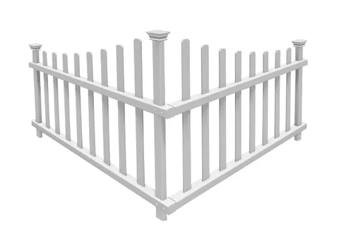 Ashley White Vinyl Scallop Fence Panel