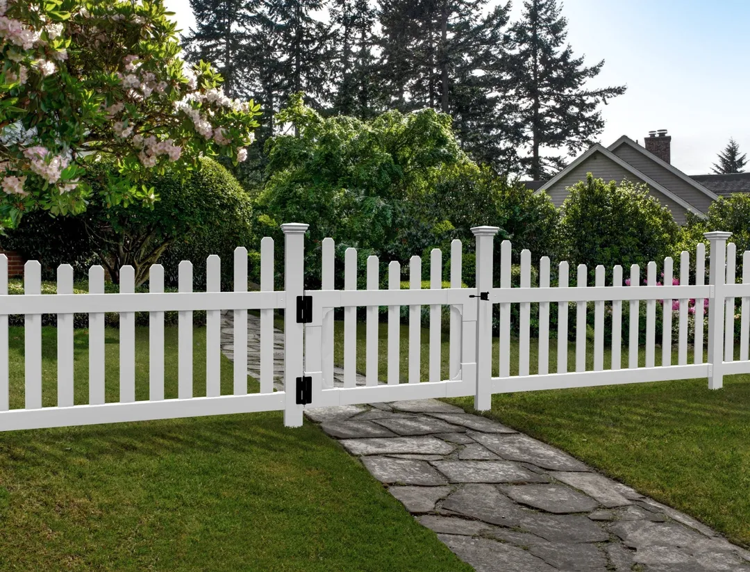 Zippity Outdoor Products All American 3-ft H x 3.5-ft W White Vinyl Scallop Fence Gate Kit (Unassembled), photo 4 of 7